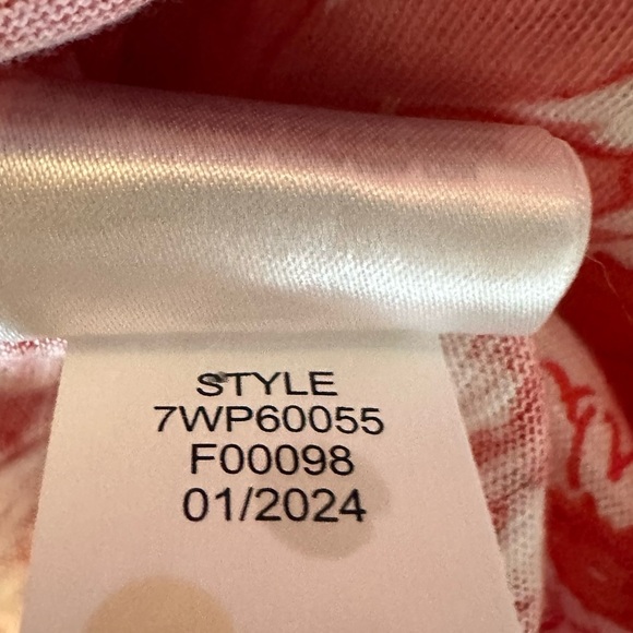 Lucky Brand sleeveless boho floral orange and white cotton modal top Large - Picture 11 of 12